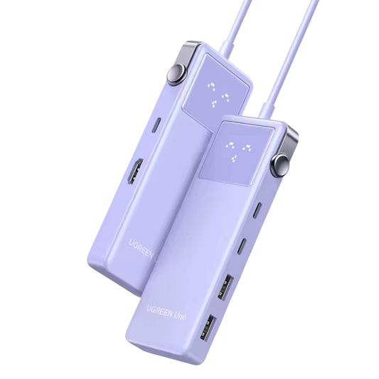 Hub USB-C 6 en 1 UNO lila Ugreen