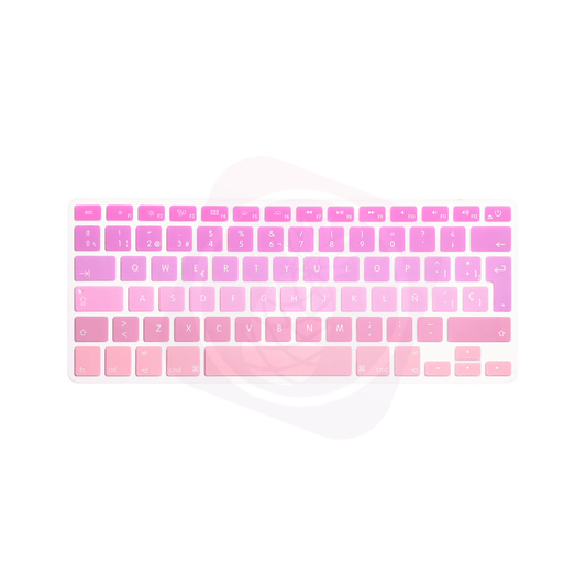 Protector Teclado Macbook Degradé Rosado Claro