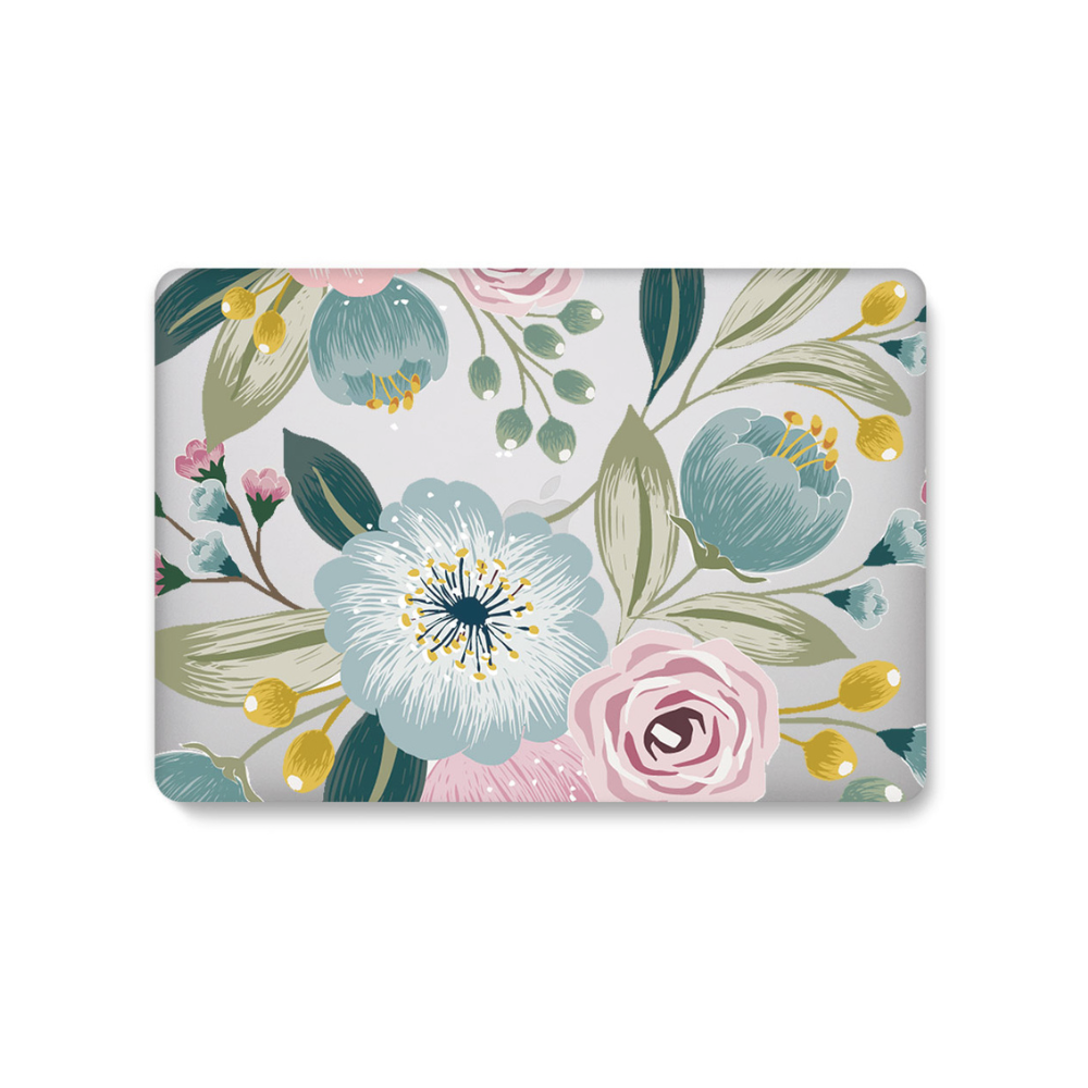 Protector Macbook Air 13.6´ Big Flowers (A2681 M2- A3113 M3)