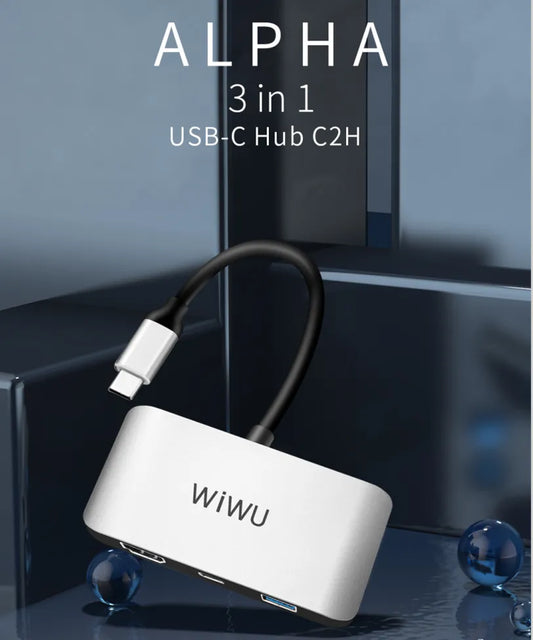 Hub USB-C 3 en 1 Alpha C2H WIWU