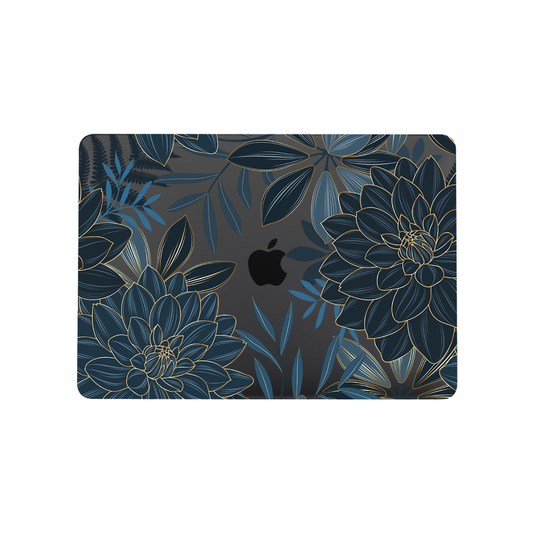 Protector para Macbook Air 13.6´ Blue flowers (A2681 M2- A3113 M3- A3240 M4)