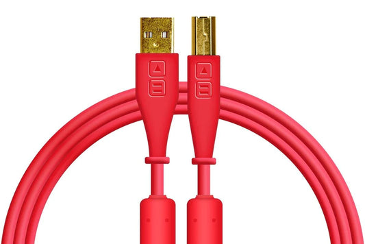 Cable USB-A a USB-B 1.5 Metros Rojo Chroma DJTechtools