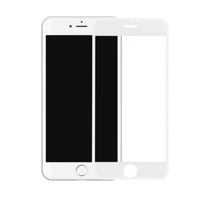 Lámina de Vidrio Completa Blanca para iPhone 7/8/SE