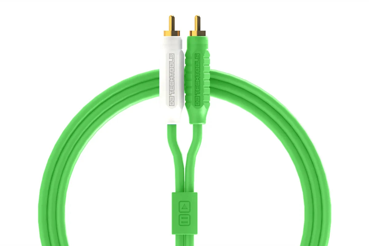 Cable RCA a RCA Verde 2 Metros DjTechTools