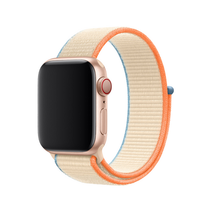 Pulsera para Apple Watch Deluxe Series Sport3 Loop Cream White 44-45-46-49mm Devia