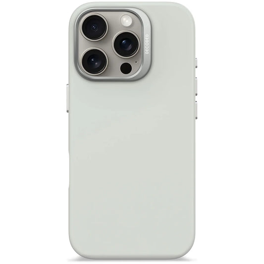 Funda de silicona para iPhone 16 Pro con MagSafe Stone Grey Decoded