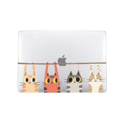 Protector para Macbook Air 13.3´ Gatitos colgando (A1932/A2179/A2337 M1)