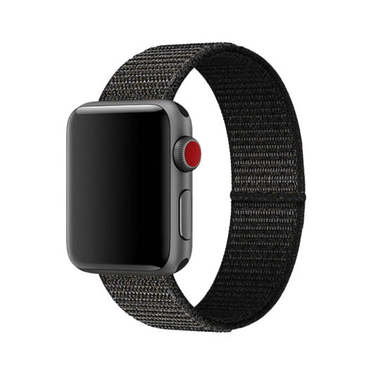 Pulsera para Apple Watch Nylon Negro Tornasol 42-44-45mm