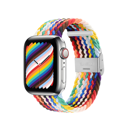 Pulsera para Apple Watch Deluxe Series Sport4 Nylon Braided Rainbow 38-40-41-42mm Devia