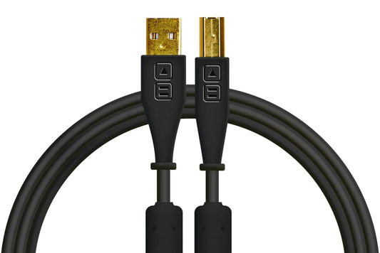 Cable USB-A a USB-B 1.5 Metros Negro Chroma DJTechtools