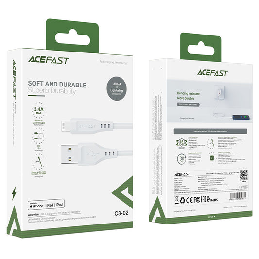 Cable USB-A a Lightning MFi 1,2m AceFast