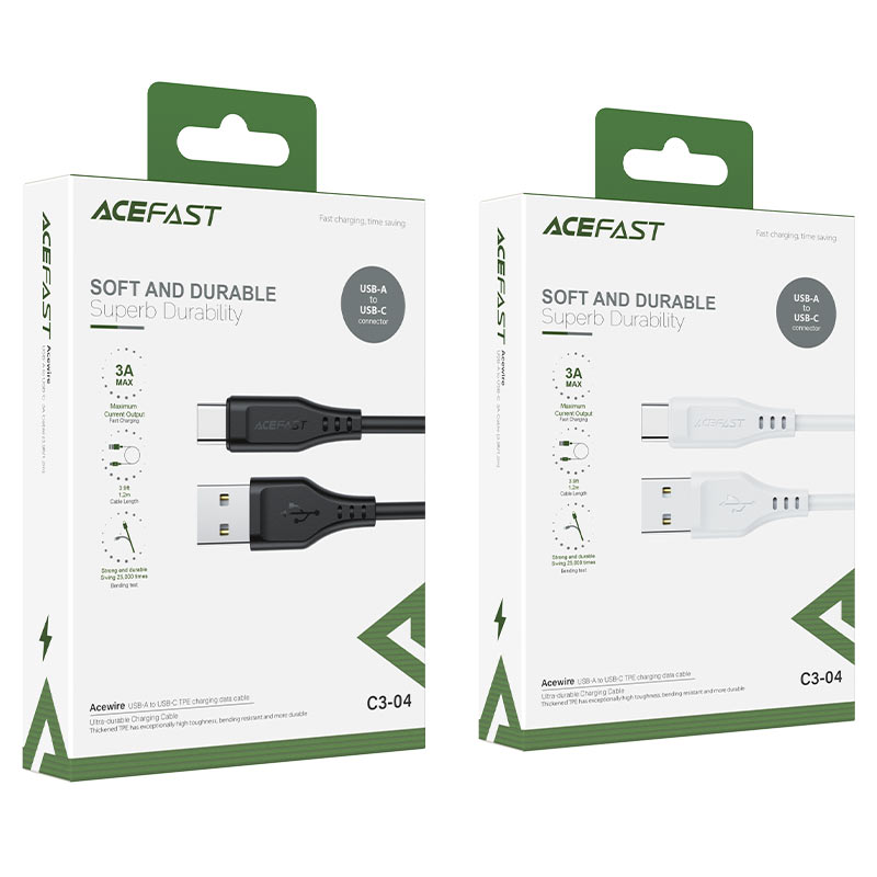 Cable USB-A a USB-C 1,2m AceFast