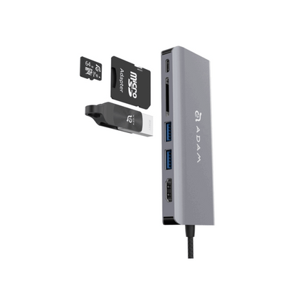 Hub USB-C multipuerto 6 en 1 CASA A01 Adam Elements