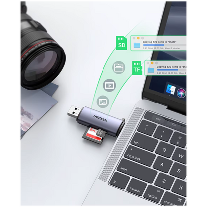 Adaptador USB-C/USB-A 3.0 a Tarjeta SD/MicroSD Ugreen