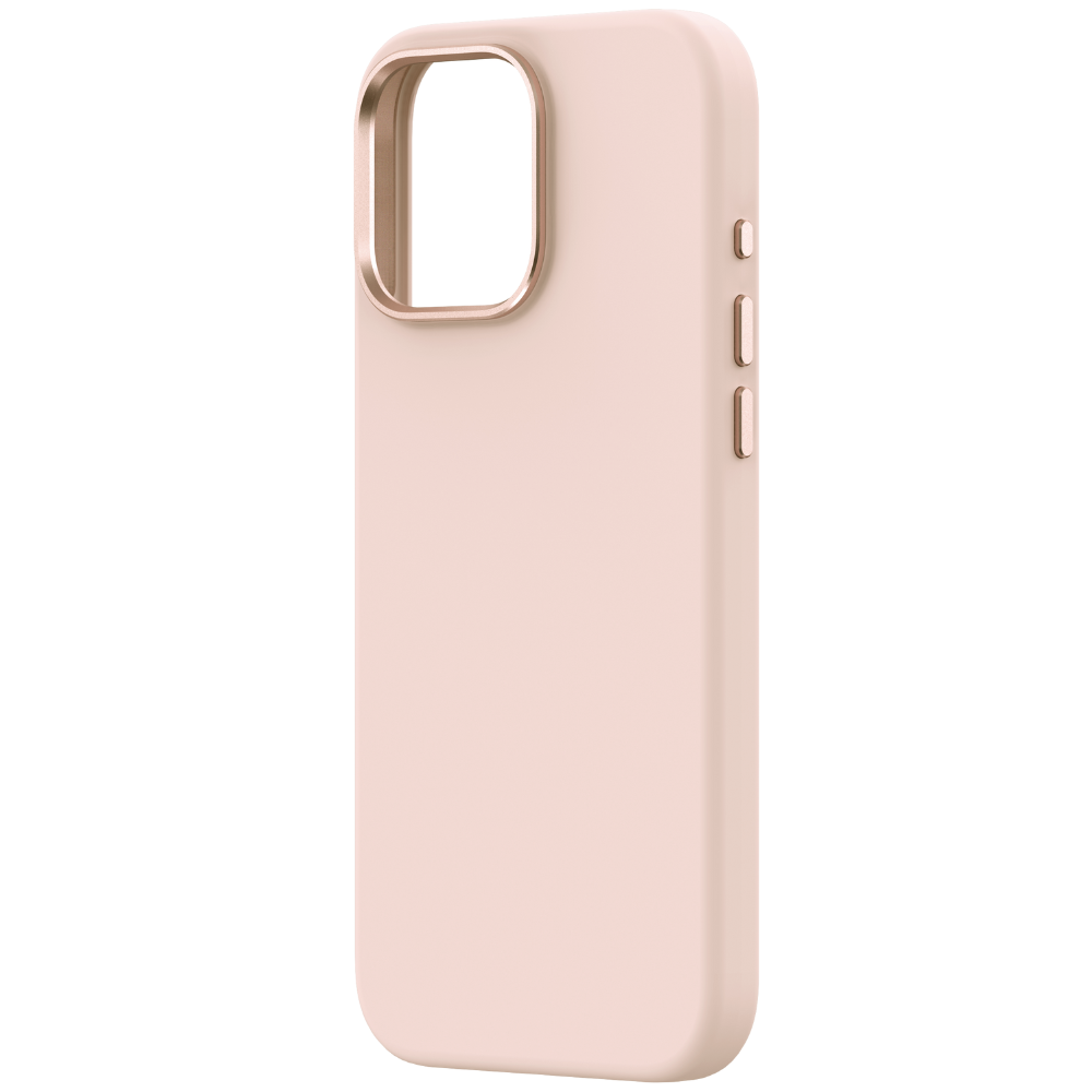 Funda de silicona para iPhone 16 con MagSafe Nature Rosado Pálido Comma