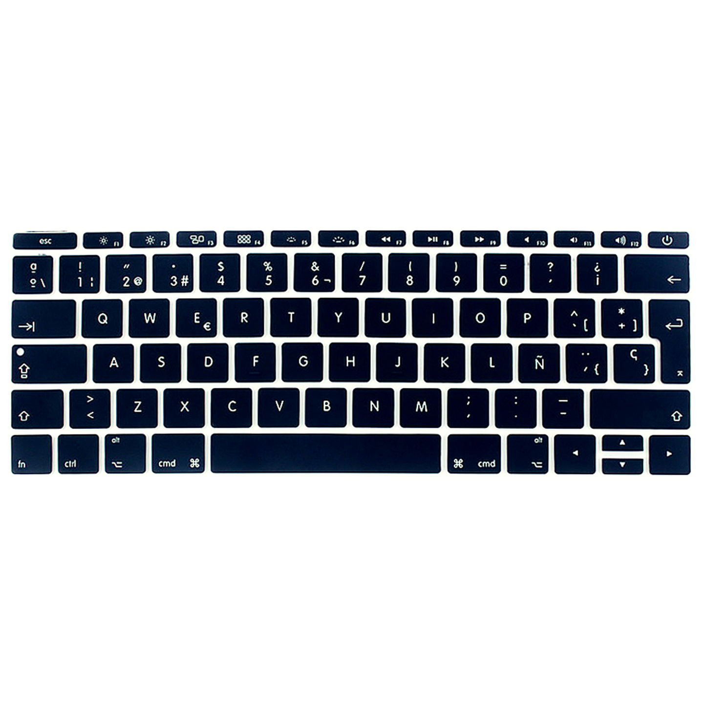 Protector Teclado Macbook Retina 12´/ Pro 13.3´ SIN Touch Bar Negro