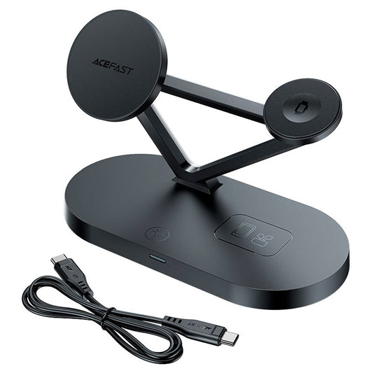 Cargador Inalámbrico Acefast 3 en 1 Negro