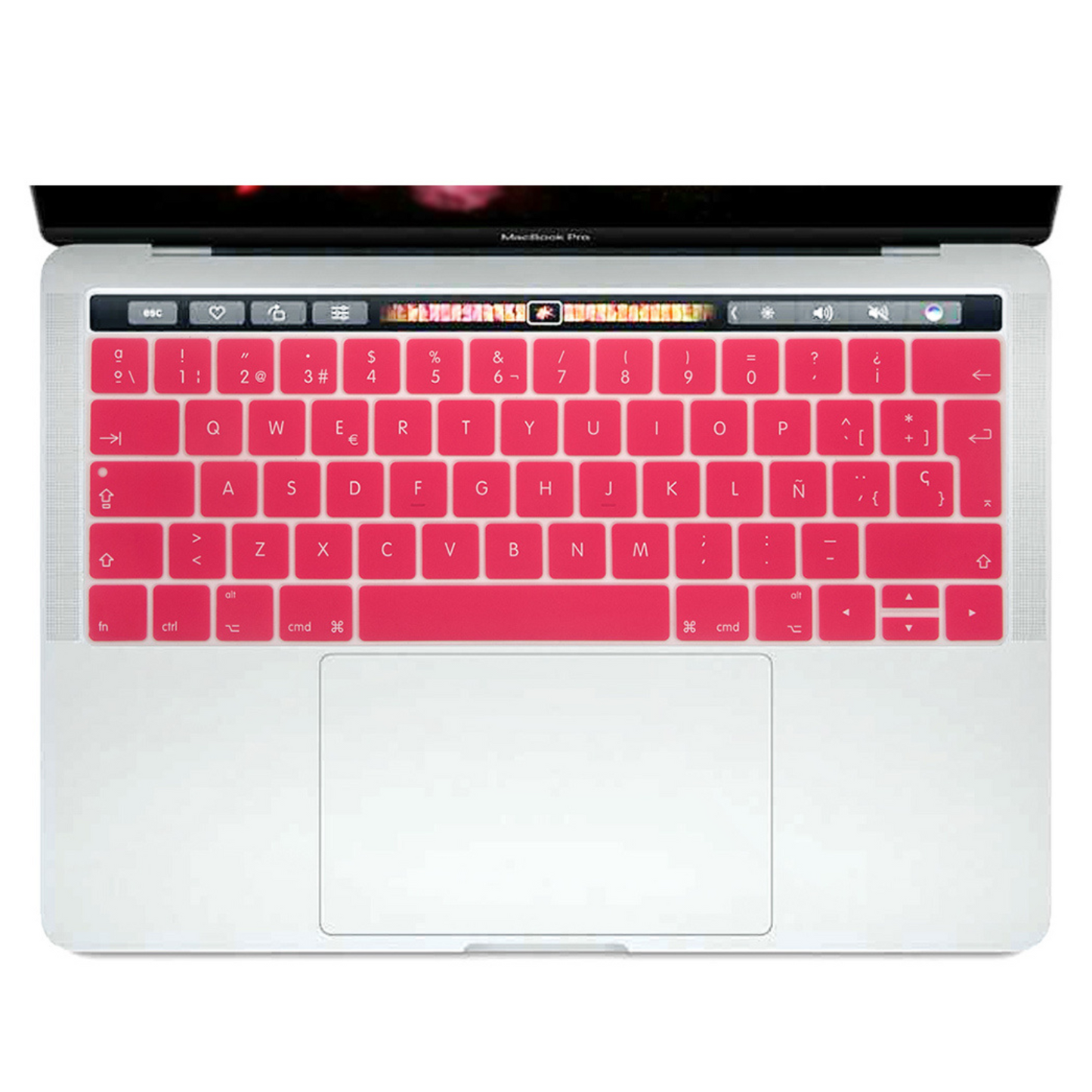 Protector Teclado Macbook Pro 13.3´/15.4´ Touch Bar Rosado